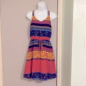 Speed control floral sleeveless dress rn 117761